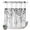 Gray, variant on Small Stall No Hook Shower Curtains Eucalyptus Grey Waterproof Fabric Shower Curtain Set Farmhouse Leaves Summer Spring Leaf Bath Curtains for Bathroom Decor with See Through Top Window 36x72 Inch