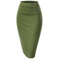 thumbnail image 1 of Thanth Womens Waist Band Streychy Solid Pencil Skirt(Plus Size Available), 1 of 4