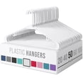 thumbnail image 1 of Neaterize Perchas Para Ropa Pack 50 Blancas - Perchas Plastico - Ganchos Colgar Ropa, 1 of 5