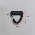 thumbnail image 2 of Outdoor Tool 5 Colors Camping Hiking Backpack Accessories Outdoor Hooks Triangle Carabiner Spring Quickdraws Clip Keychain Belt Buckles GREY, 2 of 7
