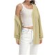 thumbnail image 4 of Sudadera para mujer,Cárdigan de manga larga con hombros caídos para mujer, top informal con cuello en V, mezcla de poliéster y elastano, corte holgado para uso diario, sopatenor, 4 of 8