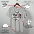thumbnail image 3 of Men's Nintendo Super Mario Retro Rainbow Ring  Graphic Tee Athletic Heather 3X Large, 3 of 10