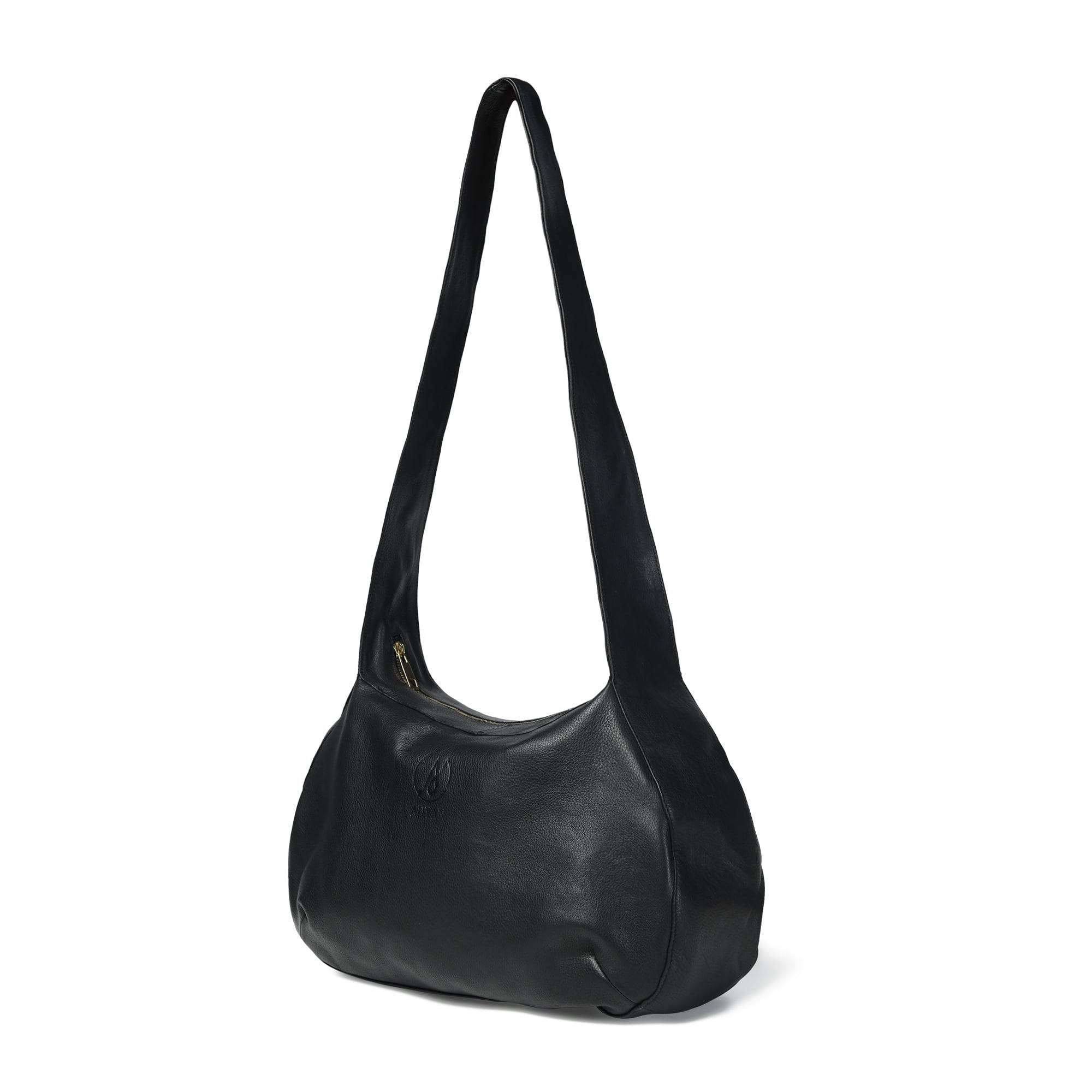 ADYAN Genuine Leather Sling Bag for Women Crossbody Shoulder Bag for Girls Stylish Hobo Purse for Office Travel and Daily Use Black 15x9x5 Inches Elegant Everyday Handbag