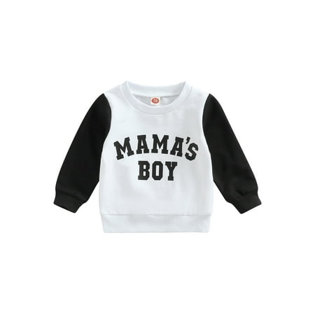 

CenturyX Litter Brother Matching Outfits Newborn Boys Long Sleeve Crew Neck Letter Print Casual Sweatshirts/Romper Tops Outwear White Sweatshirt 6-12 Months