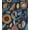 Dark Blue, variant on Blue Boho Wallpaper Peel and Stick, Contact Paper 17.5" x 118", Retro Paisley Flower Botanical Wall Paper Self Adhesive Removable Waterproof for Bathroom Shelves Cabinet Table Decoration