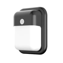 PATW0608LAJENBK AFX Patton - 12W 1 LED Outdoor Wall Sconce-7.75 Inch Tall and 6.25 Inch Wide-Black Finish