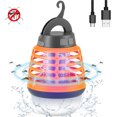 thumbnail image 1 of Lámpara eléctrica multifuncional IP67 impermeable Camping linterna USB recargable Zapper, 1 of 8