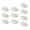 Bent feet white, variant on 7829 10Pcs High Strength Plastic Small Device Switches Auto Locking Push Button Switches