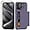 Gray Purple, variant on for iPhone 15 Pro Max Case with Screen Protector & Camera Cover 4-in-1 Full Body Hybrid iPhone 15 Pro Max Case Wallet Card Holder Shockproof Protective Phone Case for iPhone 15 Pro Max Black
