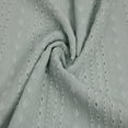 thumbnail image 3 of FREE SHIPPING!!! Aqua Light Solid Color Eyelet Design Jacquard Stretch Knit Fabric, DIY Projects by the Yard(CONTINUOUS UP TO 100 YARDS), 3 of 4