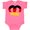 Hot Pink, variant on Inktastic German Flag in Pretzel Shape Boys or Girls Baby Bodysuit