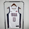 thumbnail image 2 of 24 Year USA Team White 4 Curry 6 James 7 Durant 10 Tatum NBA Jersey, 2 of 5