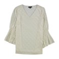 thumbnail image 1 of Blusa de Terciopelo con lunares Alfani blanquecino mediana, 1 of 1