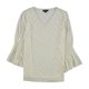 thumbnail image 1 of Blusa de Terciopelo con lunares Alfani blanquecino mediana, 1 of 1