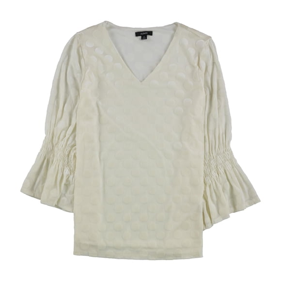 Blusa de Terciopelo con lunares Alfani blanquecino mediana
