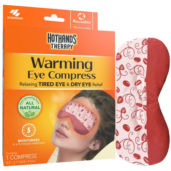 Hot Hands Warming Eye Compress with Comforting Steam Relieves Tired and Dry Eyes, 1 Count