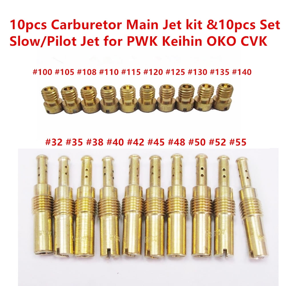 Carburetor Main Jets Kit For PWK Keihin OKO CVK 90 92 95 98 115……140..200 