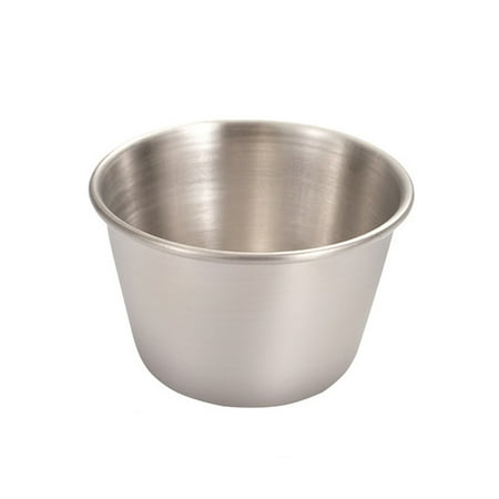 

Farfi Polished Stackable Sauce Dish 304 Stainless Steel One-piece Design Seasoning Cup Kitchen Tools (Stainless Steel)