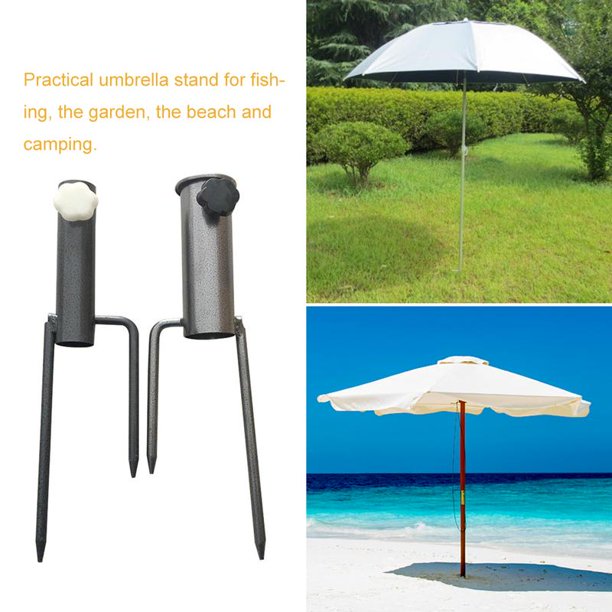 Insert Umbrella Holder Steel Stand For Fishing Camping Walmart Com Walmart Com