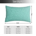 thumbnail image 2 of Goofa Teal Turquoise Glitter Print Plush Throw Pillow Case, Soft Velvet with Hidden Zipper, Decorative Cushion Cover for Sofa, Bed, Car, and Home Décor-20"x30", 2 of 6