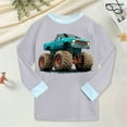 thumbnail image 4 of Caqnni Toddler Baby Boy Fall Winter Clothes 2T 3T 4T 5T Outfits Long Sleeve Knitted Cotton Tops Pants Clothes Set 12 18 24 M 1t 2t 3t 4t Pajamas & Dailywear Set（Gray，2-3 Years）, 4 of 9