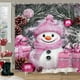 thumbnail image 1 of CaiYueKe Christmas Shower Curtain Waterproof Fabric Holiday Bathroom Decor with Festive Patterns Snowman Themed Polyester Curtain for Seasonal Home Decoration, 1 of 7