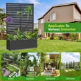 thumbnail image 5 of FOOWIN 71" H Metal Planter with Trellis  and Wheels Set of 2, Outdoor Raised Garden Bed for Climbing Plants, Trellis Planter Box with Drainage Hole, Black, 5 of 10