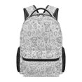 thumbnail image 1 of Backpack For School DIY Blank Colorable Sports Backpack Spacious Zipper Compartment Lightweight Gym Travel Student Tote Bag, 1 of 4