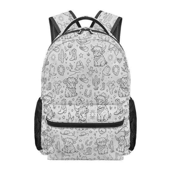 Backpack For School DIY Blank Colorable Sports Backpack Spacious Zipper Compartment Lightweight Gym Travel Student Tote Bag