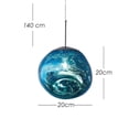 thumbnail image 2 of Ilios Innova | Lámpara Colgante Lava | Estilo Contemporáneo | Altura Ajustable | Metal Cromado y Acrílico Decorativo, 2 of 9