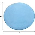 thumbnail image 3 of Children Teepee 40 inch Round Rug Circular Rug Kids Tent Fleece Coral mat (Light Blue 100cm), 3 of 4