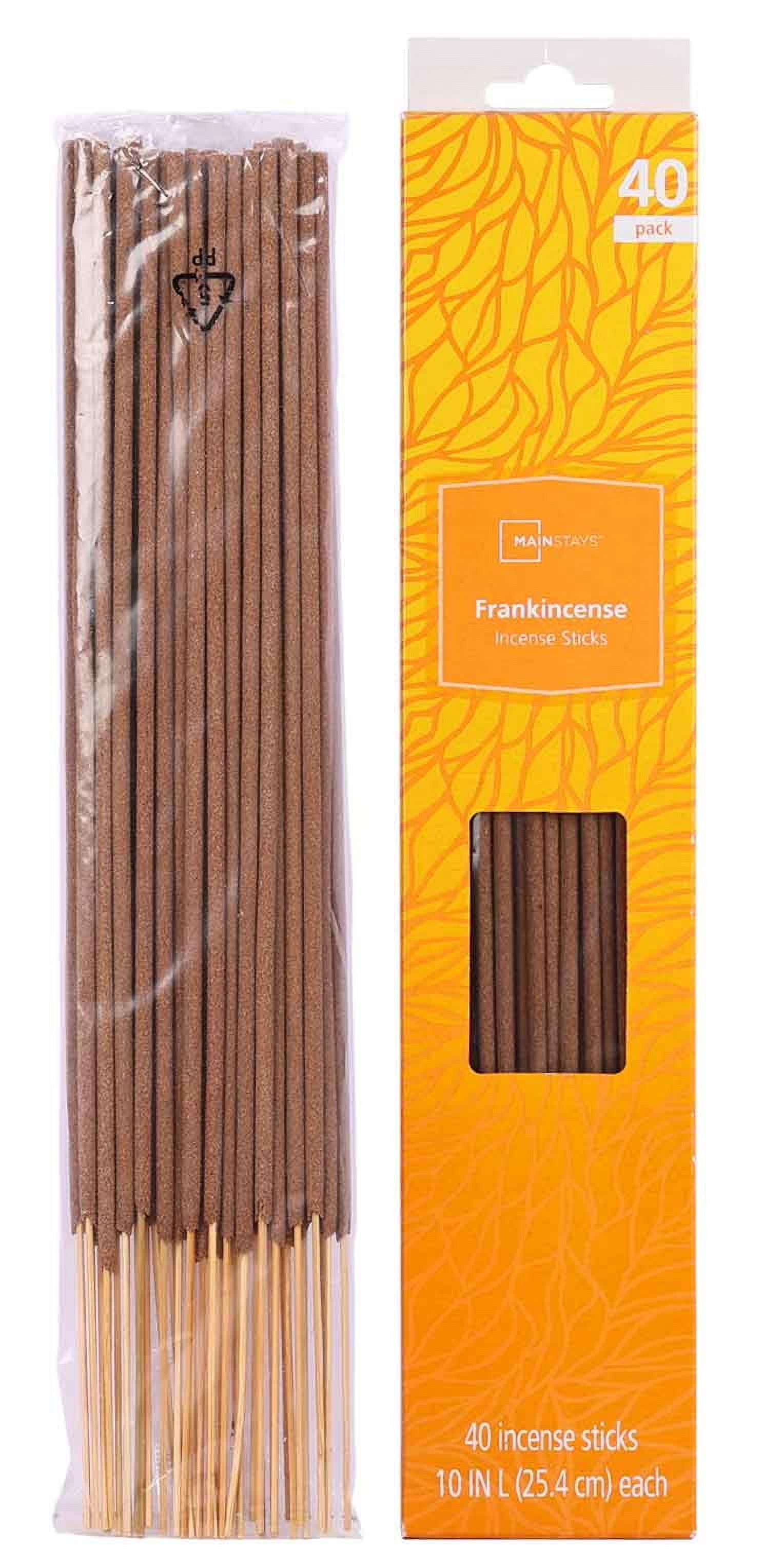Mainstays Incense Sticks, Frankincense (Yellow), 40 Pack