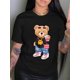 thumbnail image 1 of kawaii Little Bear Print T-shirt Short Sleeve Crew Neck Casual Top for Summer Spring Women's Clothing Shirt, 1 of 6