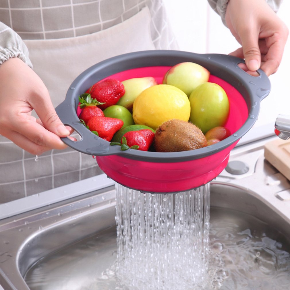 Gimgong Collapsible Silicone Colander Set of 3 photo 5
