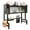 black 85cm, variant on Yibooy Kitchen Storage Cabinet 3-Tier Over The Sink Dish Drying Rack (Black 85cm)