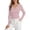 A-Light Pink310, variant on Bibifish Womens Polo Shirts Long Sleeve Slim Ribbed half Placket shirts Basic Soft Tailored Summer Everyday Wear Tops