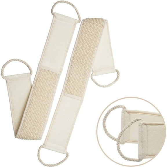 Exfoliating Loofah Bath Sponge Sets, Loofah Back Scrubber, Body Scrub For Shower, Body Washer, Set of 2