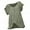 Army Green, variant on Lolmot Summer Tops for Women Loose Back Hollow Out Lace Short Sleeve Patchwork T-shirt Casual Crew Neck Tee Solid Color Shirt Blouse Tops