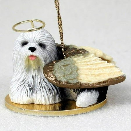 Gray Tiny Ones Dog Figurines - Old English Sheepdog Tiny Ones Dog Angels (2 in), Each figurine is carefully hand painted for that extra bit of realism. By Conversation Concepts Ship from US