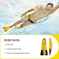 thumbnail image 3 of FINIS FINIS Z2 Gold D Swimming Fins in Yellow, Size Euro 38-39, 3 of 6