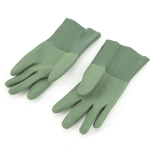 VGEBY 1 paire de gants en caoutchouc nitrile résistant à l'huile Protection  de sécurité des mains pour le jardinage, la pêche, l'aménagement paysager,  l'agriculture, les gants de jardinage, 