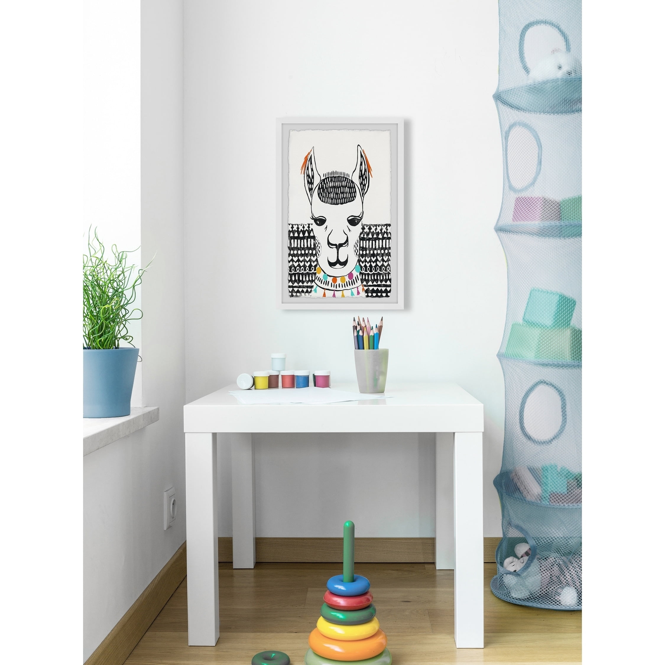 Marmont Hill Play With Sphyn x Framed Wall Art, 8.00" x 1.50"