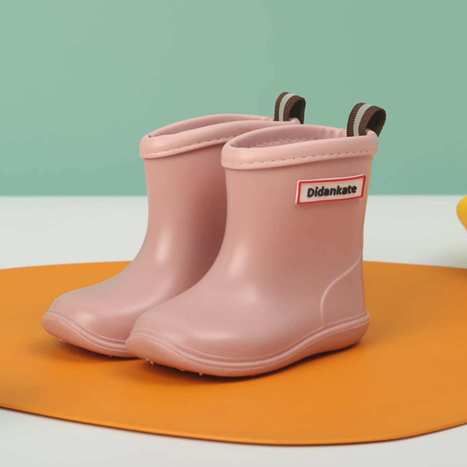 Chenyee Toddler Rain Boots Baby Kids Easy-on Rain Shoes Children Water-proof Shoes for Boys Girls