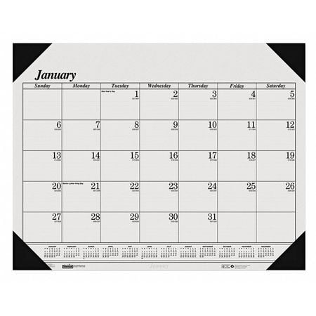 House Of Doolittle Dated Monthly Desk Calendar 22x17 In Hod124