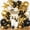 Black Gold, variant on ANHXN Balloons Arch Kit with Black Gold Confetti Balloons for Graduation Decorations Class Grad Men Birthday Party Prom Retirement Masquerade Anniversary Party Decorations