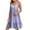 Purple, variant on vigerkar Womens Summer Dresses 2025 V Neck Sleeveless Mini Babydoll Dress Casual Loose Swing Ruffled Tiered Beach Sundress Navy, S