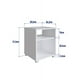 thumbnail image 5 of Buro Para Recamara Minimalista Mesa De Noche C/repisa Cb210, 5 of 5