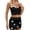 X3 Black, variant on Ticikt Women's 3D Floral Bandeau Tankini Set Summer Swimwear Beach Two Piece Outfit with Cover up for Pool Party