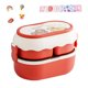 thumbnail image 2 of Batería de Cocina Fiambrera Bento de doble capacontenedor de almacenamiento de alimentos de dibujos animadosa prueba de fugas para Picnic Wdftyju Libre de BPA, 2 of 3