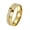 Gold, variant on Women Stainless Steel Iced out Ring Smooth with Cubic Zirconia Eternity Wedding Band Party Ceremony Gold Size 11